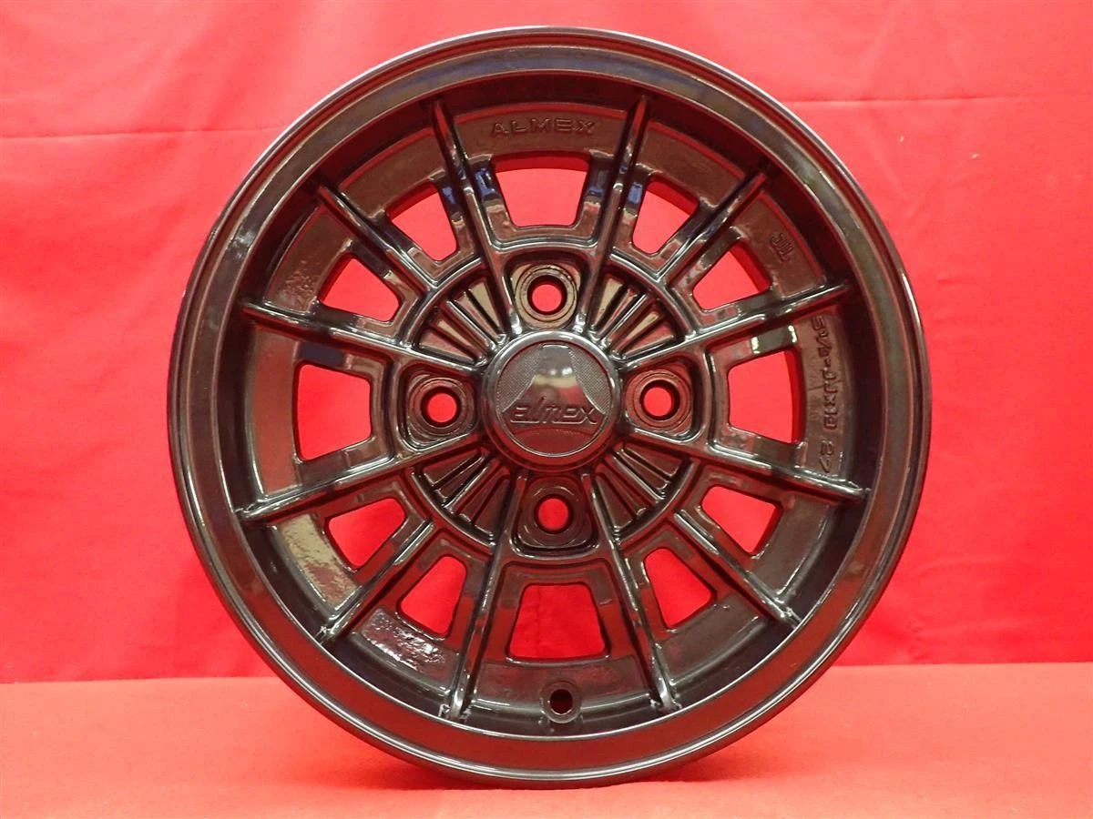 JDM Almex YSC 4Book 5.5J-13 PCD114.3 4-hole +27 hub 68 bluebar 510 whe No Tires - Image 2