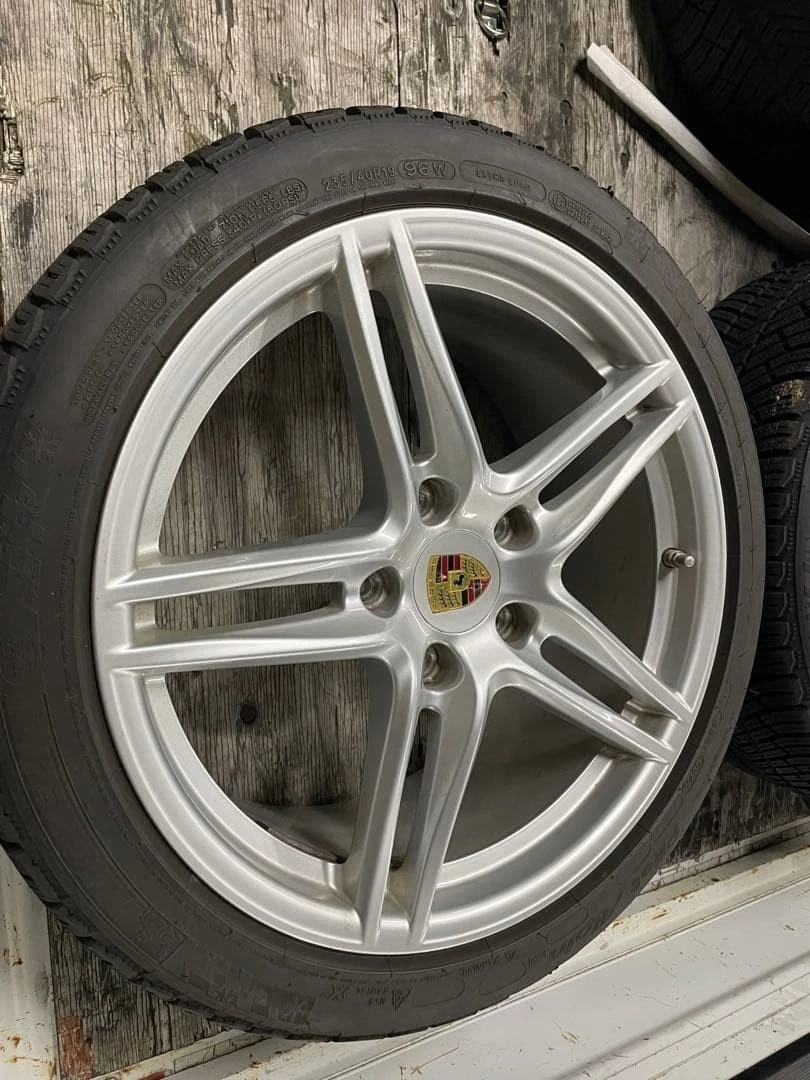 JDM 991 Porsche Carrera 4S genuine 19 wheel set with Michelin snow tir No Tires - Image 3