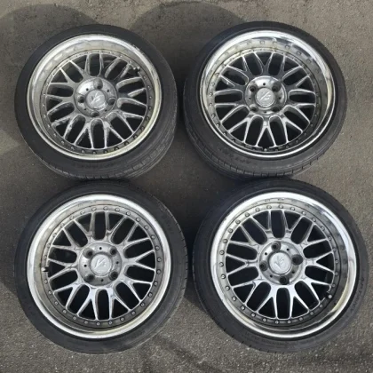 JDM Deep rim plated VS-XX 15WORK mesh PCD100 4-hole 156j+29 156.5j+23< No Tires