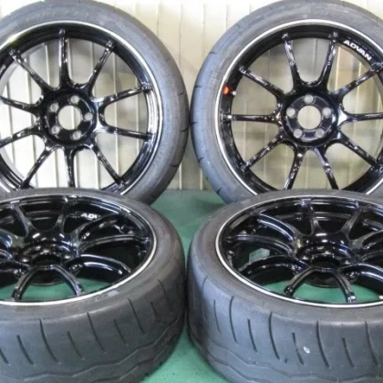 JDM High-Spec Set: Yokohama ADVAN Racing RZ2 8J +37 100 5H for Volkswa No Tires