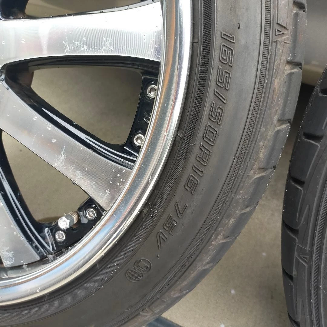 JDM DUNLOP 16 Wheel Set 5Book Spoke WORK No Tires - Image 9