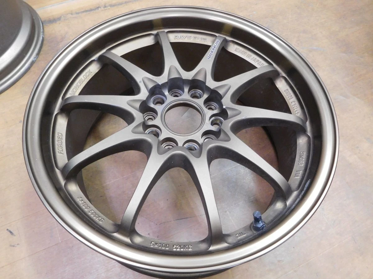 JDM 16-122Forged Good condition Rays CE28N17in 8.5J+40 7.5J+43 wheels. No Tires - Image 2