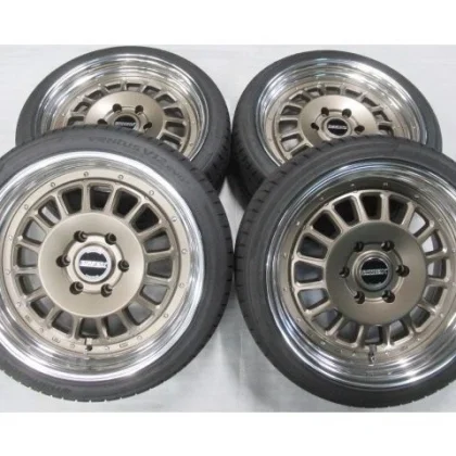 JDM Discontinued ESSEX ENCD 19PCD139.7 6-lug 8.5J +35 225/40ZR19 tires No Tires