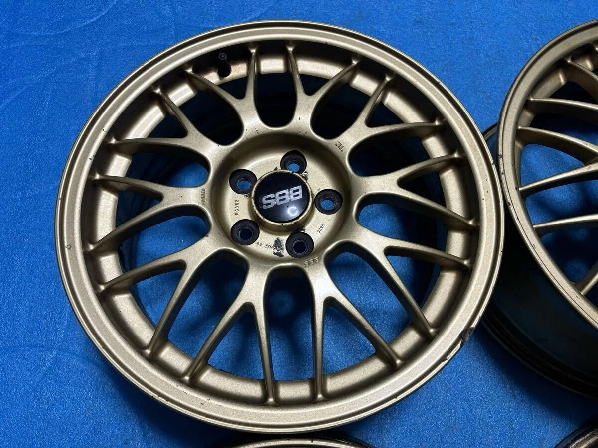 JDM Lightweight FORGED STI Subaru genuine BBS RG362 wheels 1616x6.5JJ No Tires - Image 5