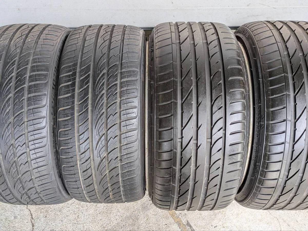 JDM Hyperforged HF102R wheels and tires 4-pack set 209J+17 11J+22 PCD1 No Tires - Image 8