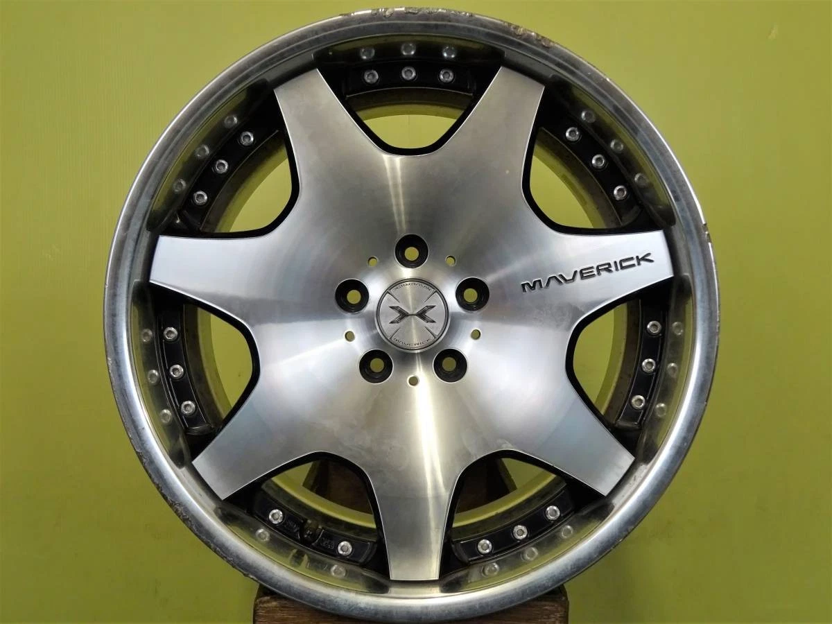 JDM Used 4-wheel Weds Maverick 607D wheels 19 x 8.5J +48 & 9J +45 5H 1 No Tires - Image 5