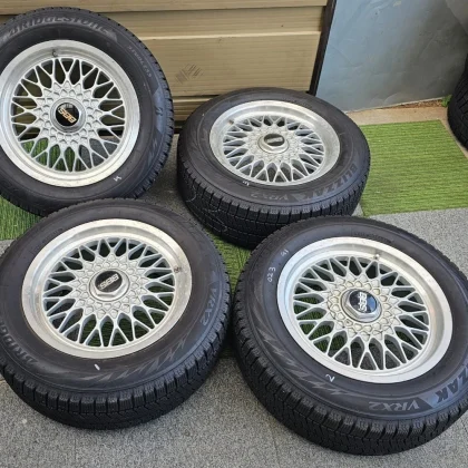 JDM Rare original mesh aluminum wheels BBS RG080 GERMANY 16-inch 7.5J No Tires