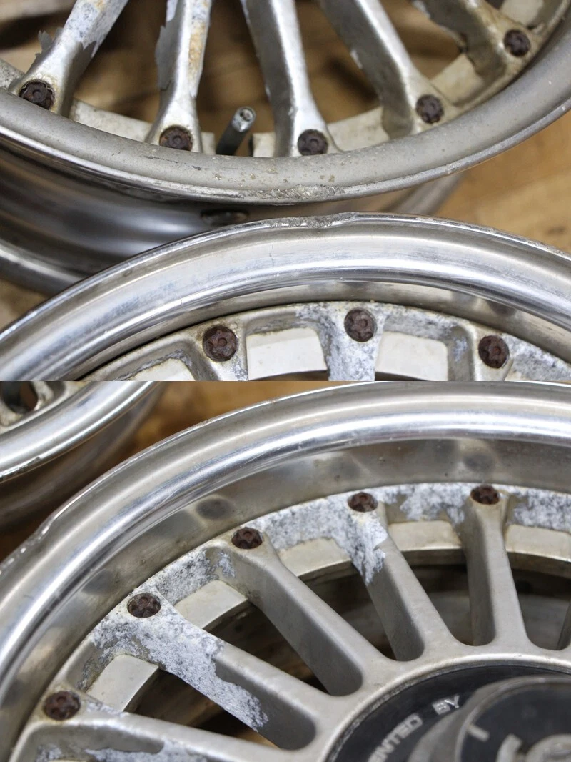 JDM B876 Old car out of production WORK EWING II EWING 2 Mesh 14x6J+15 No Tires - Image 9