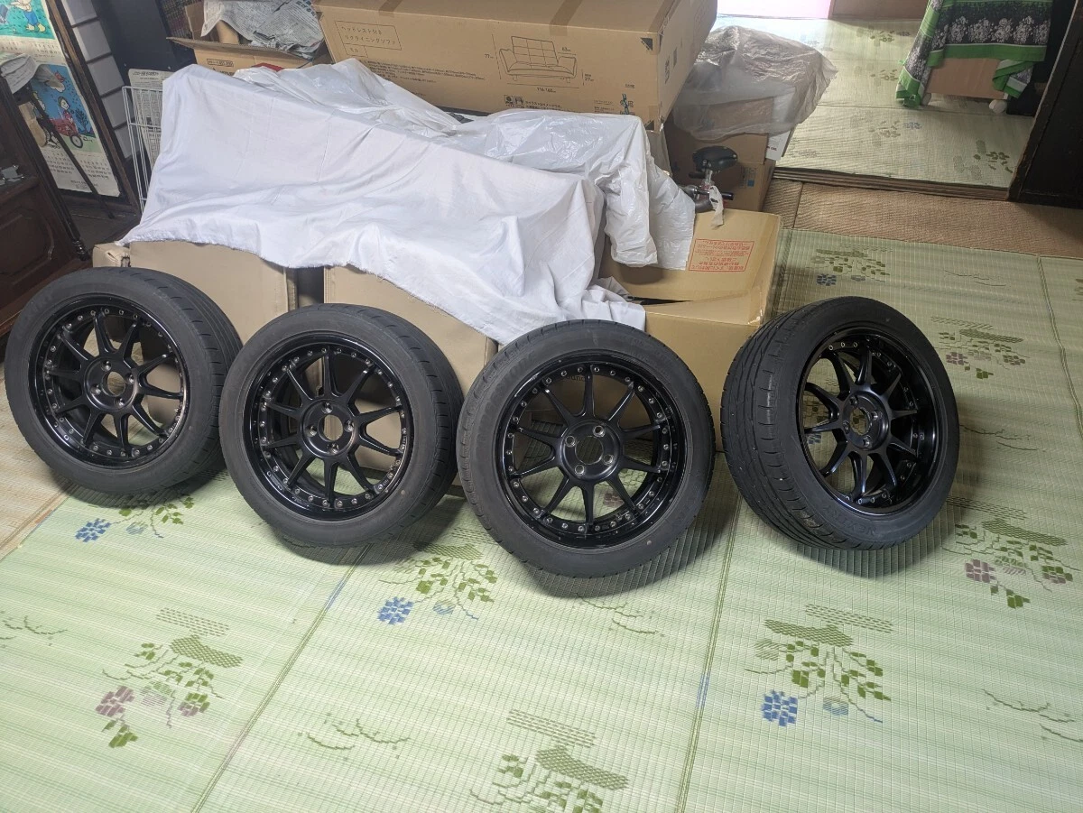 JDM SSR SP3-R 6.5J 4H100 +39 different rim widths front and rear 195/5 No Tires