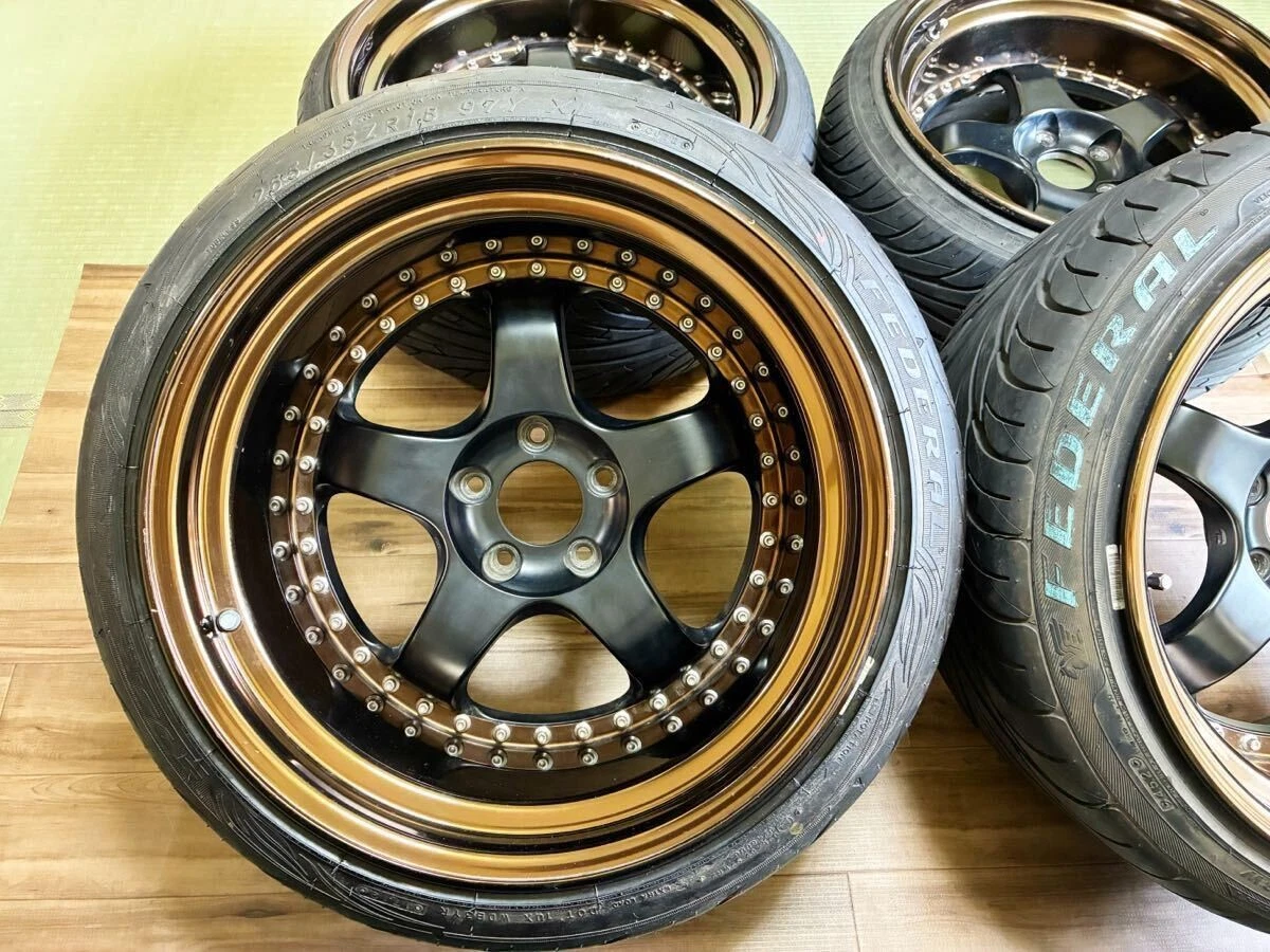 JDM WORK Meister S1 1810J 12J Fairlady Z Z33 Z34 Skyline GTR BNR34 R35 No Tires - Image 3