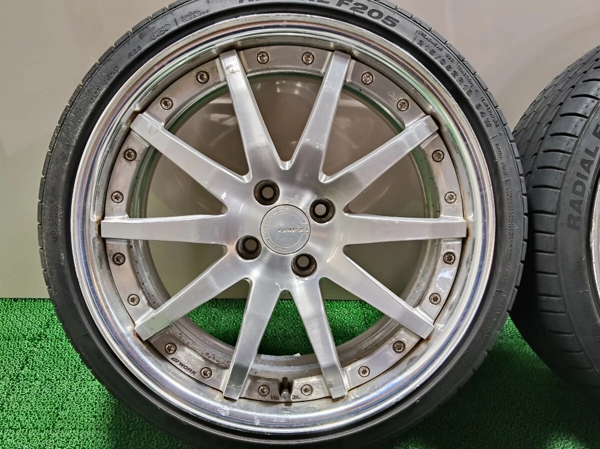 JDM Custom WORK Gnosis GS1 187.5J +54 PCD100 4-lug O-disc MINERVA 215/ No Tires - Image 3