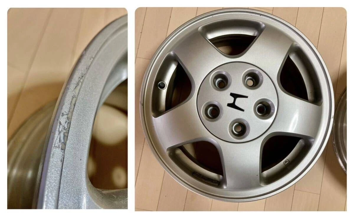 JDM Genuine HONDA NSX NA1 wheels 2-piece set. 6.5/8J-15/16 PCD114.3 5- No Tires - Image 6