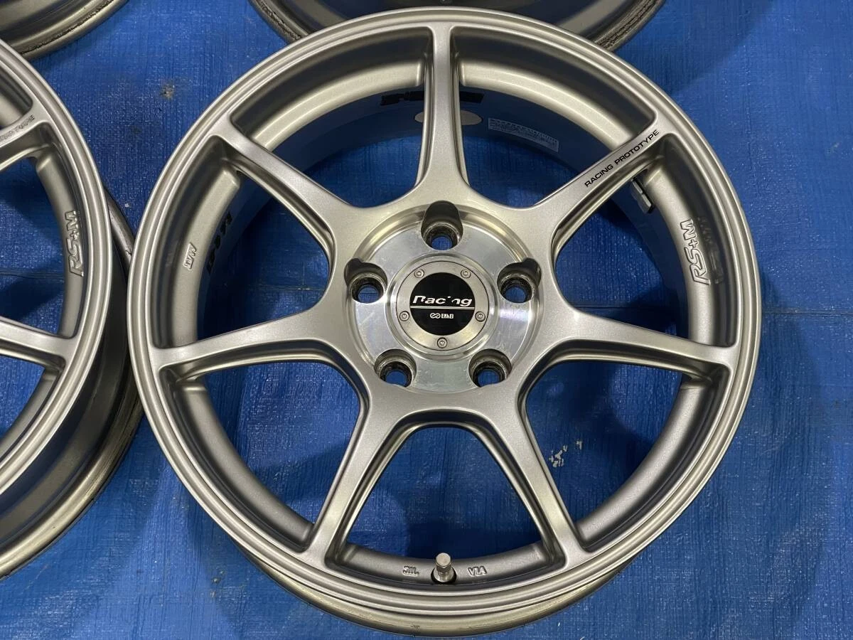 JDM Out of print rare Enkei ENKEI_RACING_RS + M16x7J +35 114.3/5H Civ No Tires - Image 5