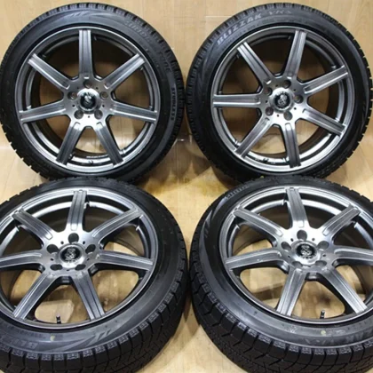 JDM C49 MANARAY SPORT 18X8J+45 PCD114.3 BS Bridgestone BLIZZAK VRX 225 No Tires