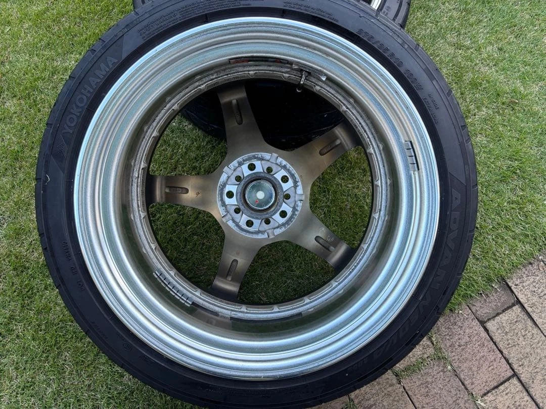 JDM WORK EMOTION T5R2P 19 inch 9.5j +23 10.5j +32 No Tires - Image 11