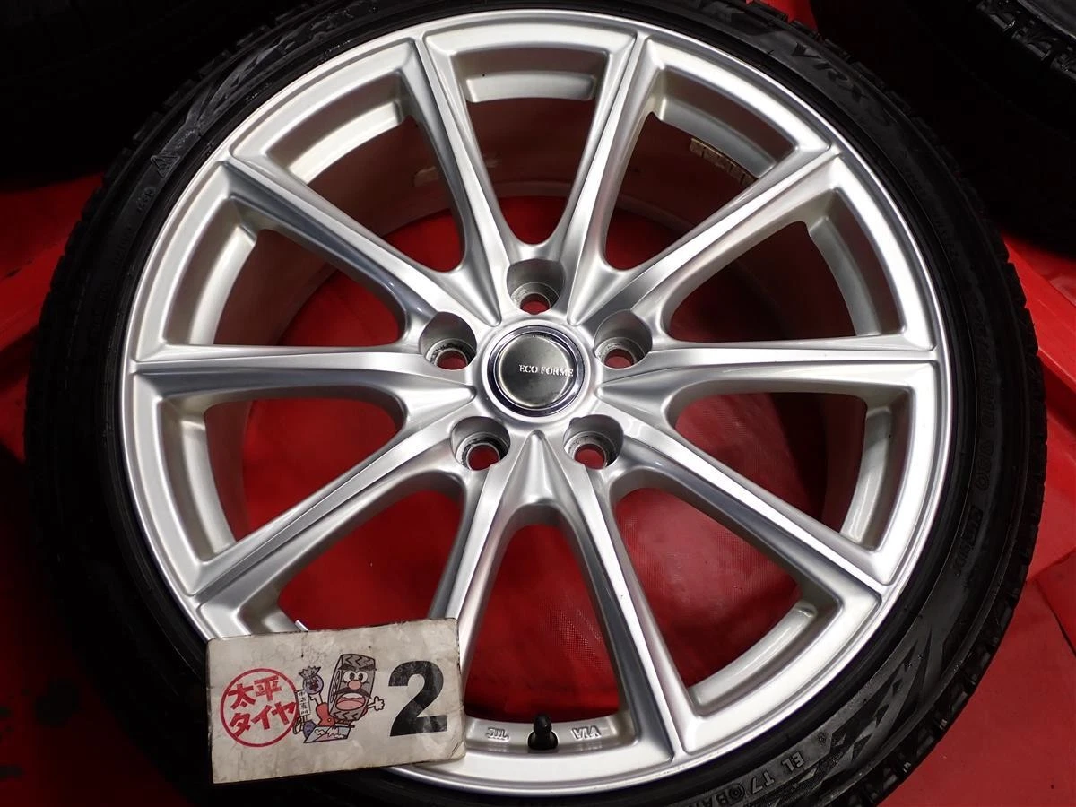 JDM Set of 4 Bridgestone Bridgestone VRX3 10-spoke wheels 225/40R18 88 No Tires - Image 6