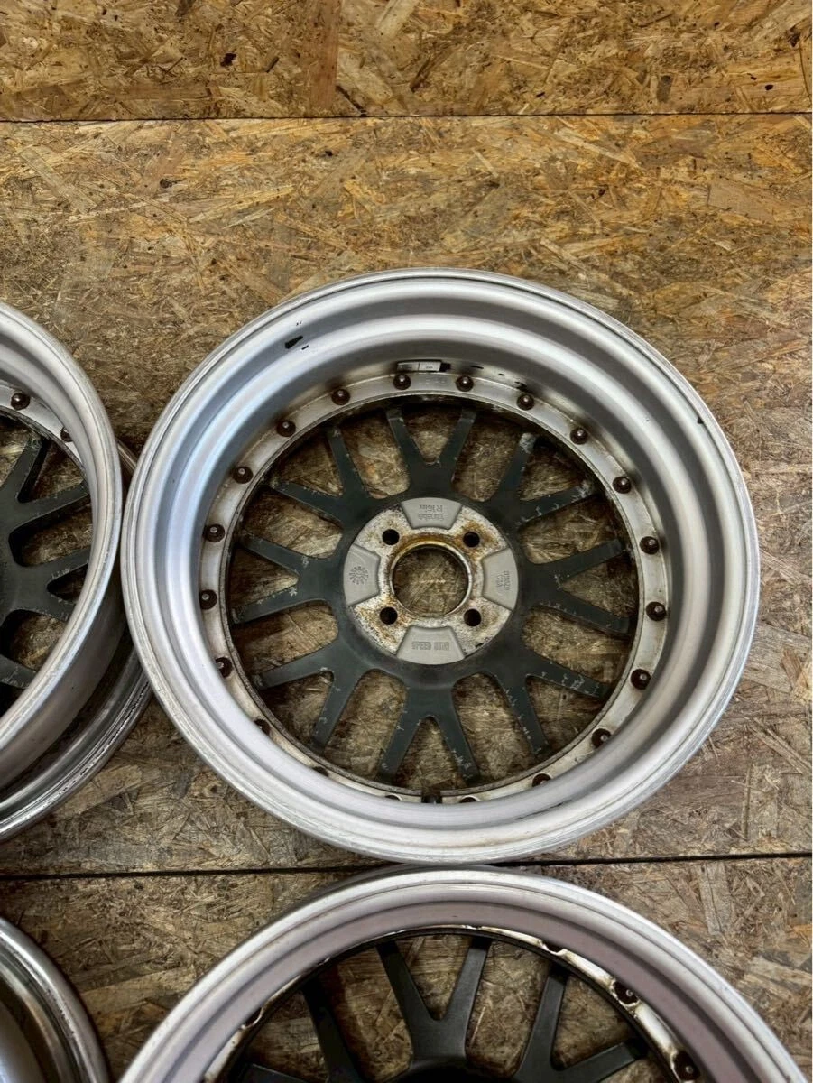 JDM Rare SSR MS1 165.5J+45 6J+39 PCD100 4-hole 4H Alto Mira Move aqua No Tires - Image 9