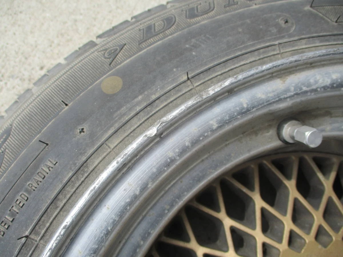 JDM Rare Item Enkei MAG 14in PCD114.3 4-hole 8JJ OFF-10 2Book GX71 Ken No Tires - Image 4