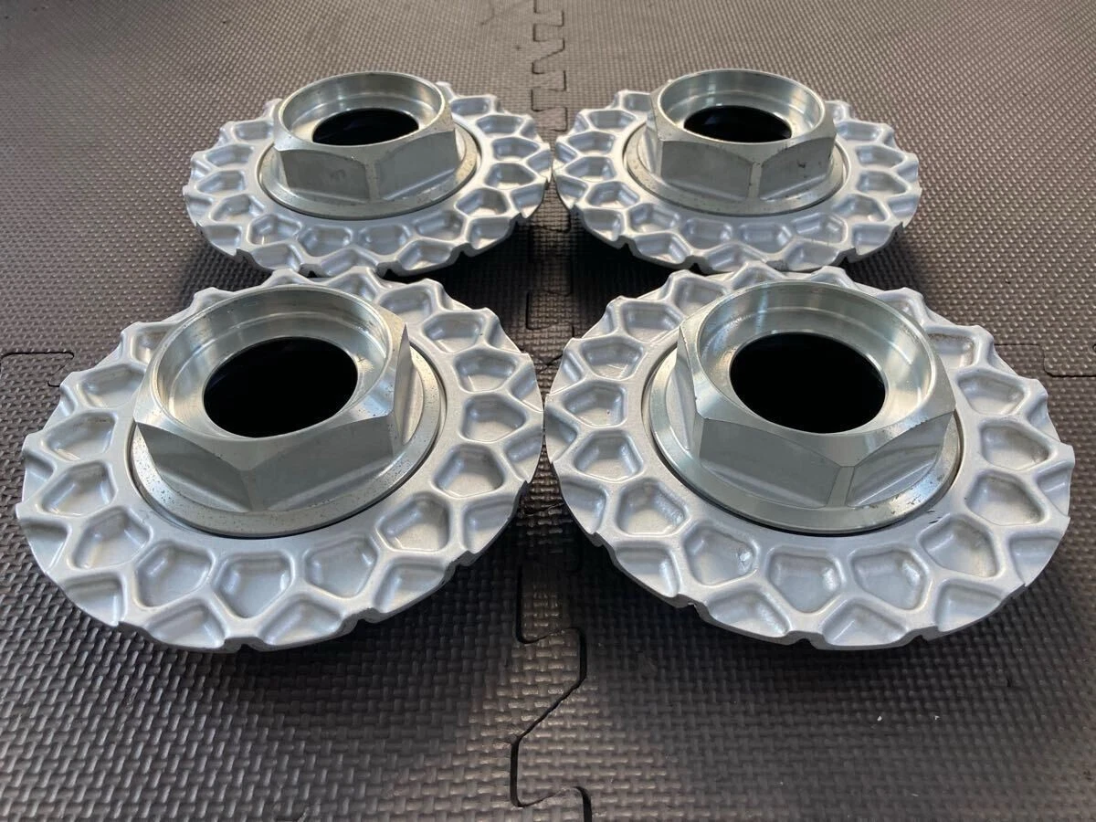 JDM Thick cast full plate "09.24.011" Early BBS RS center caps 4 piece No Tires - Image 2