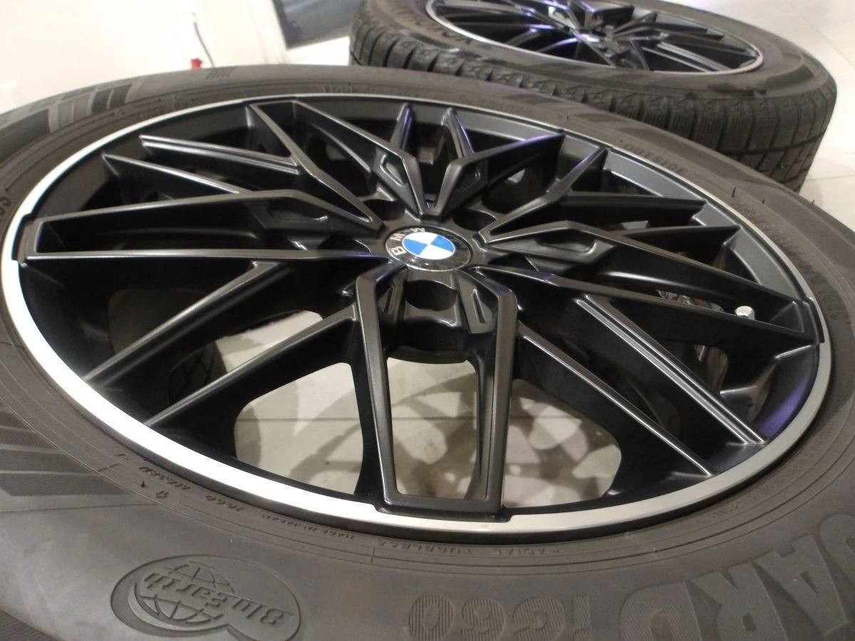 JDM H nurburg MTX black 17 5H112 7.5J+52 Yokohama IceGuard IG60 225/55 No Tires - Image 7