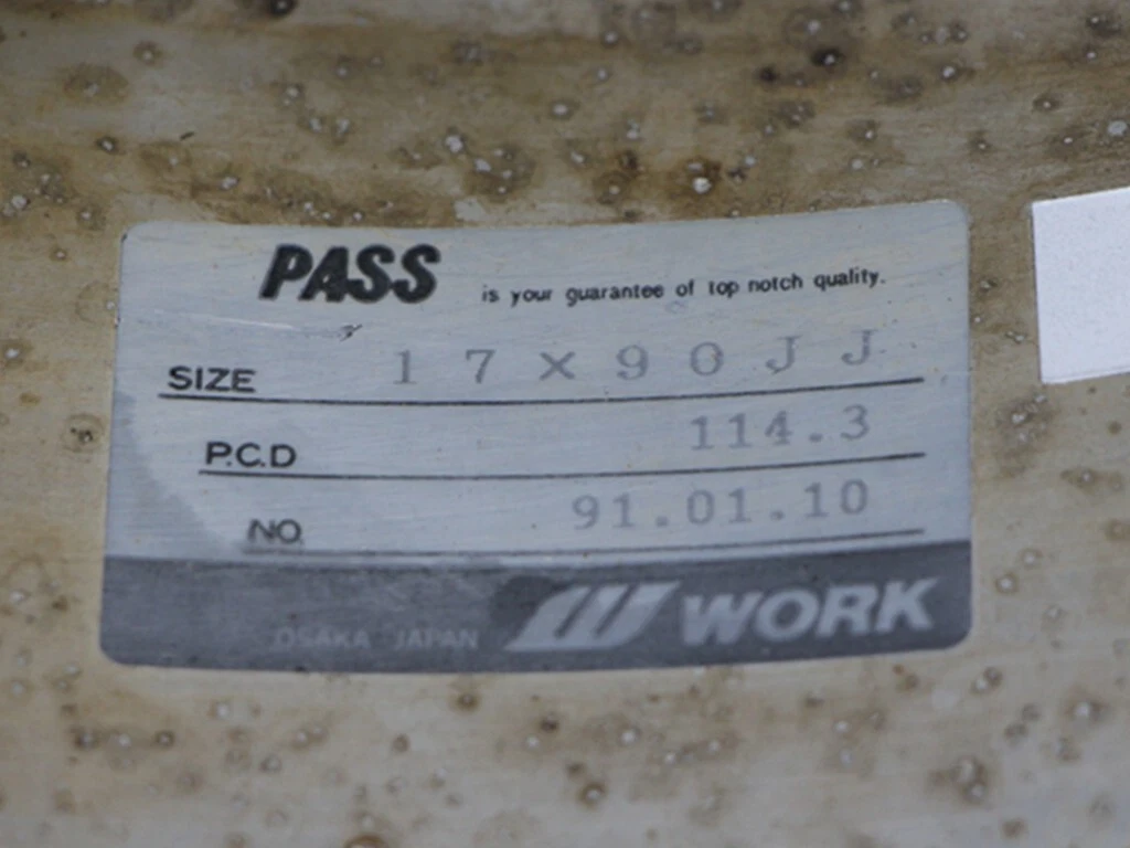 JDM B666 Deep Rim Out of Production 3-Piece Rare WORK MADEL 17x9J+47 9 No Tires - Image 9