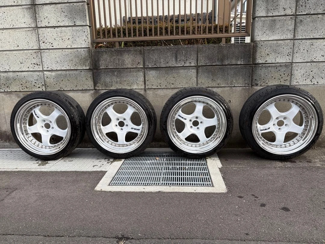 JDM WORK Meister S1 3P 4wheels no tire 18x9.5+37 5x100 Odisc