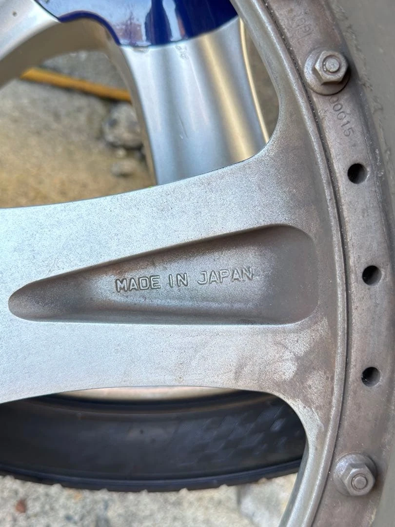 JDM 19-inch AME Moderato Excellent 114.3 8j wheels made in Japan No Tires - Image 10