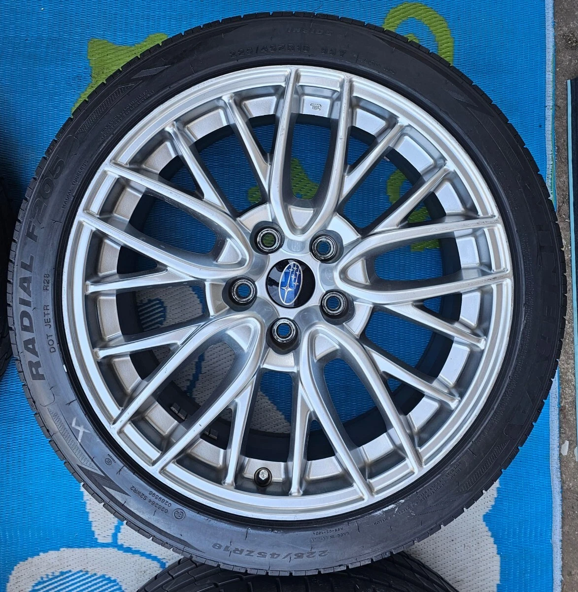 JDM Subaru WRX S4 genuine optional wheels 18-inch 8.5J +55 pcd 114.3 w No Tires - Image 5