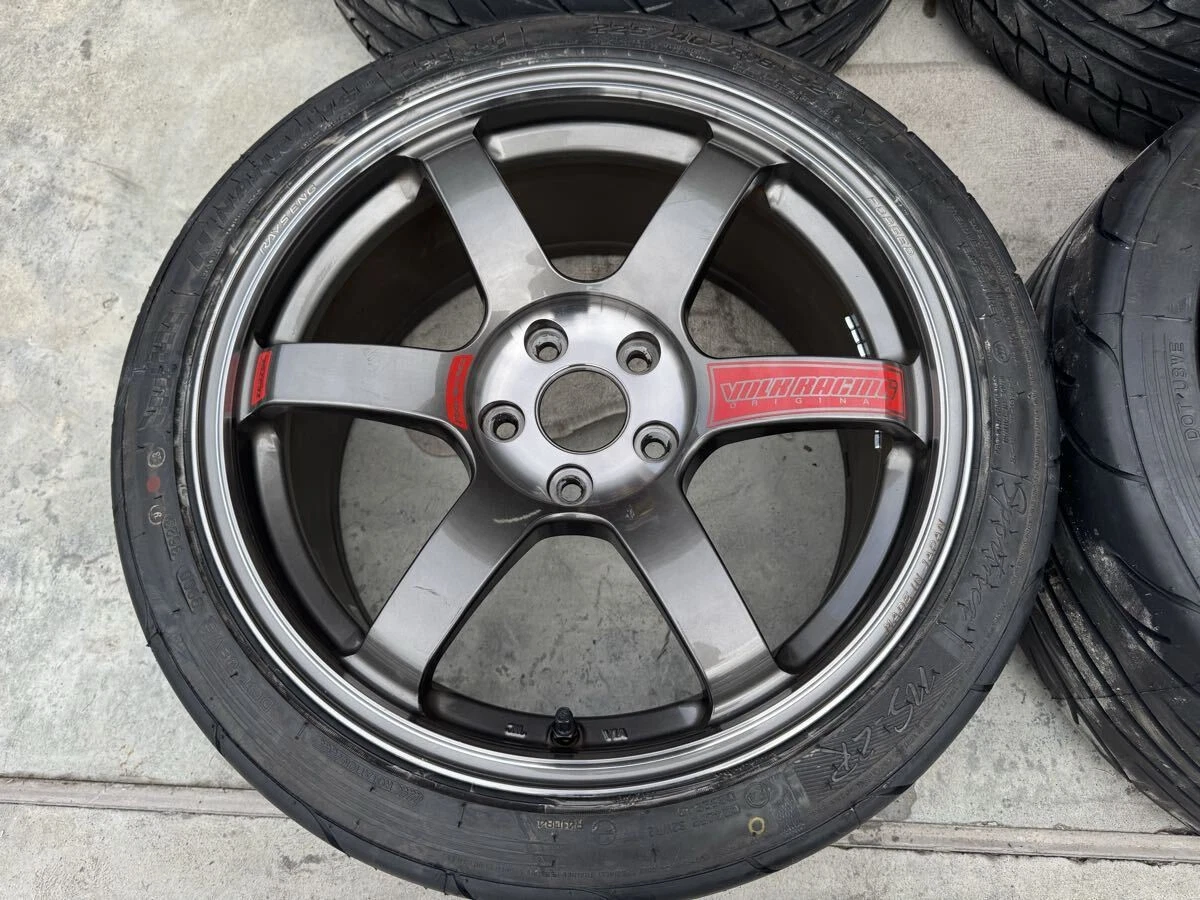 JDM TE37 SAGA SL 18inch 8.5J +45 PG 4Book NS2R FINALIST 225 45 18 PCD1 No Tires - Image 6