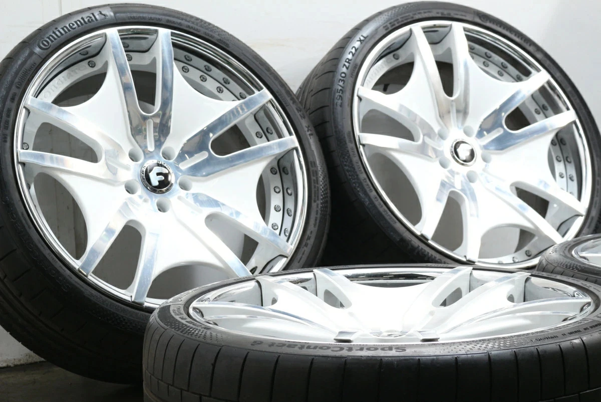 JDM Used FORGIATO Vela 4-Book Set 229.5J x 22 +36 measured PCD 120 295 No Tires - Image 3