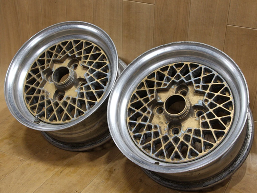 JDM B744 Deep Rim Out of Production Rare Mesh Old Car RAYS VOLK-2 VOLK No Tires - Image 6
