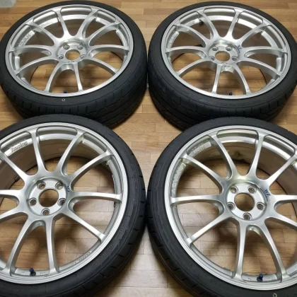 JDM Rare 198J +50 PCD100 ADVAN Racing RZ wheels with burr grooves for No Tires