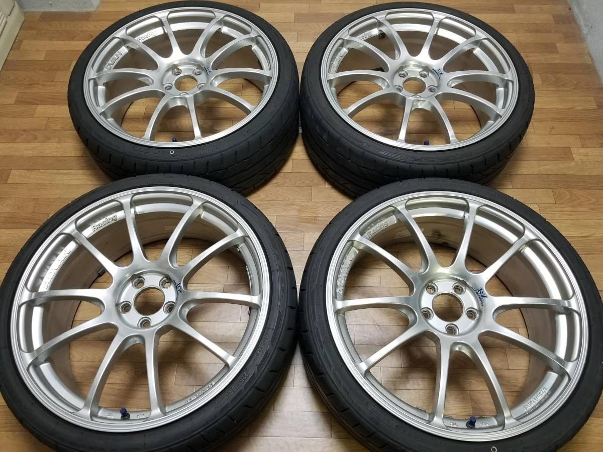JDM Rare 198J +50 PCD100 ADVAN Racing RZ wheels with burr grooves for No Tires