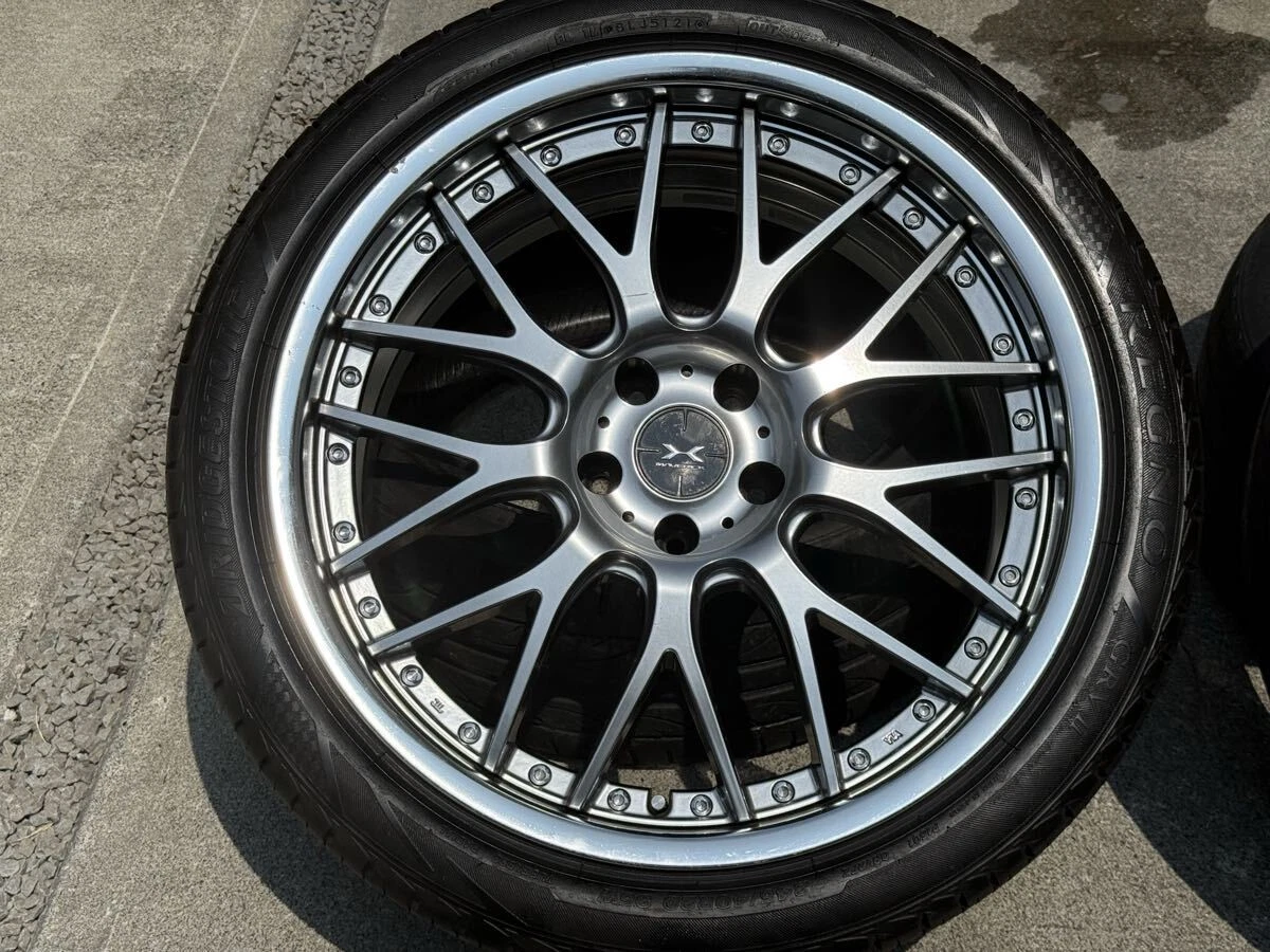 JDM Rare Weds Maverick 709M deep rims plated 245/40R204. Fits Elgrand No Tires - Image 2