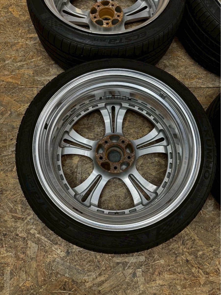 JDM Rare SSR Felini 198.5J+37 PCD114.3 5-hole 5H Cerberus II wheels fo No Tires - Image 6