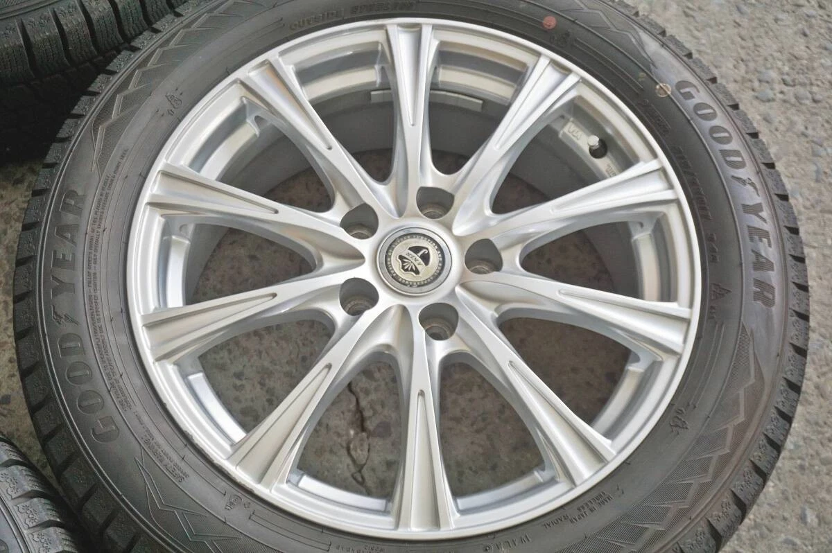 JDM Deep tread 80% 2022 Goodyear IceNavi 8 215/55R17 WEDS 7J +40 PCD11 No Tires - Image 5