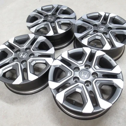 JDM Rare GB Freed Black Star Aluminum Wheels 5.5J PCD 114.3 for Honda No Tires