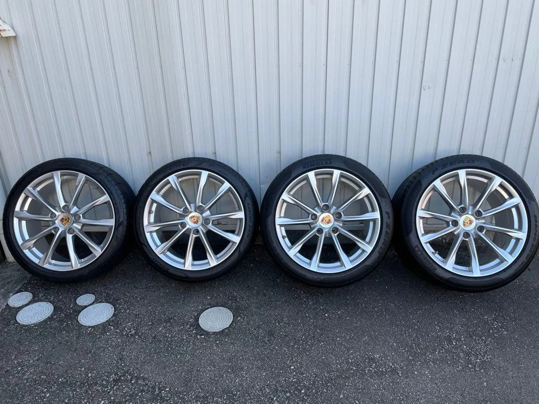 JDM Genuine Porsche Boxster S wheels and P-Zero 19 tires set No Tires