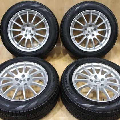 JDM B593 WEDS IRVINE F01 17x7.5J+27 PCD112 66.6" Hub Pirelli Runflat 2 No Tires