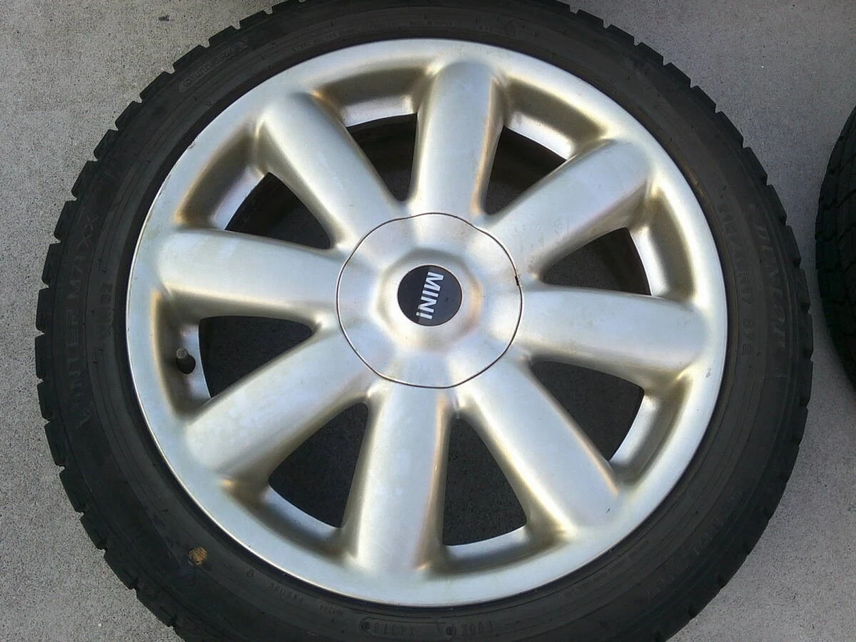 JDM Genuine BMW Mini 17 Aluminum Wheels 4-Bolt Pattern 7J x 17 +48 PCD No Tires - Image 3