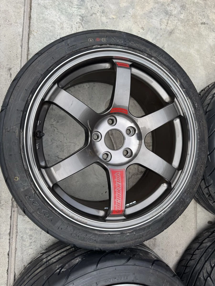 JDM TE37 SAGA SL 18inch 8.5J +45 PG 4Book NS2R FINALIST 225 45 18 PCD1 No Tires - Image 4