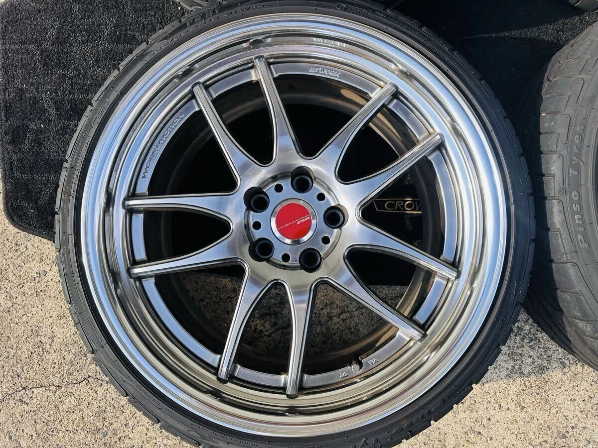 JDM WORK emotion CR2P 199.5J+30 10.5J+30 PCD114.3 5-lug Deep Corn Cave No Tires - Image 3