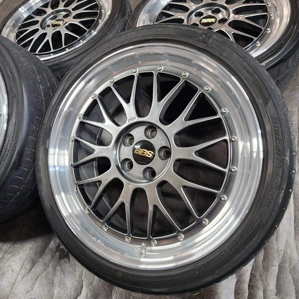 JDM BBS LM Limited Color LM247 Rare PCD 100-5H Fits Prius/BRZ/86/Wish/ No Tires - Image 3