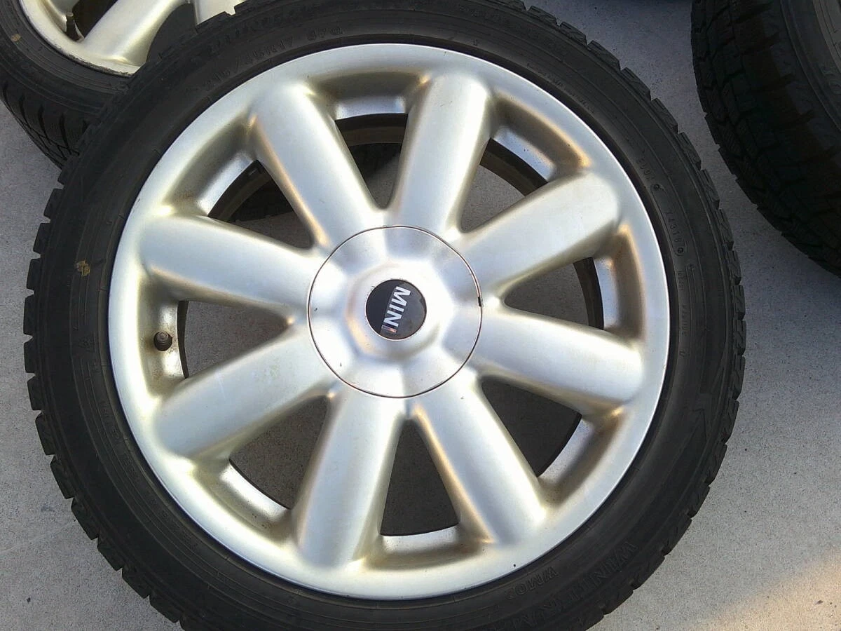 JDM Genuine BMW Mini 17 Aluminum Wheels 4-Bolt Pattern 7J x 17 +48 PCD No Tires - Image 5