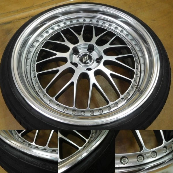 JDM WORK Zistance W10M 4Wheels no tires 21x9-7 10+12 5x120 - Image 6