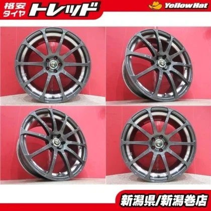 JDM Limited edition rare used 4Book set of genuine Alfa Romeo 18 wheel No Tires