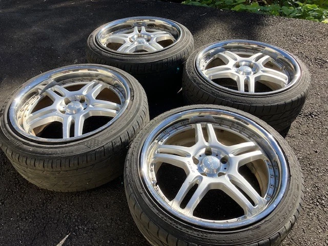 JDM Rare Deep Rim SPARCO DS2 Racing Sparco 19-inch Aluminum Wheels + B No Tires - Image 2