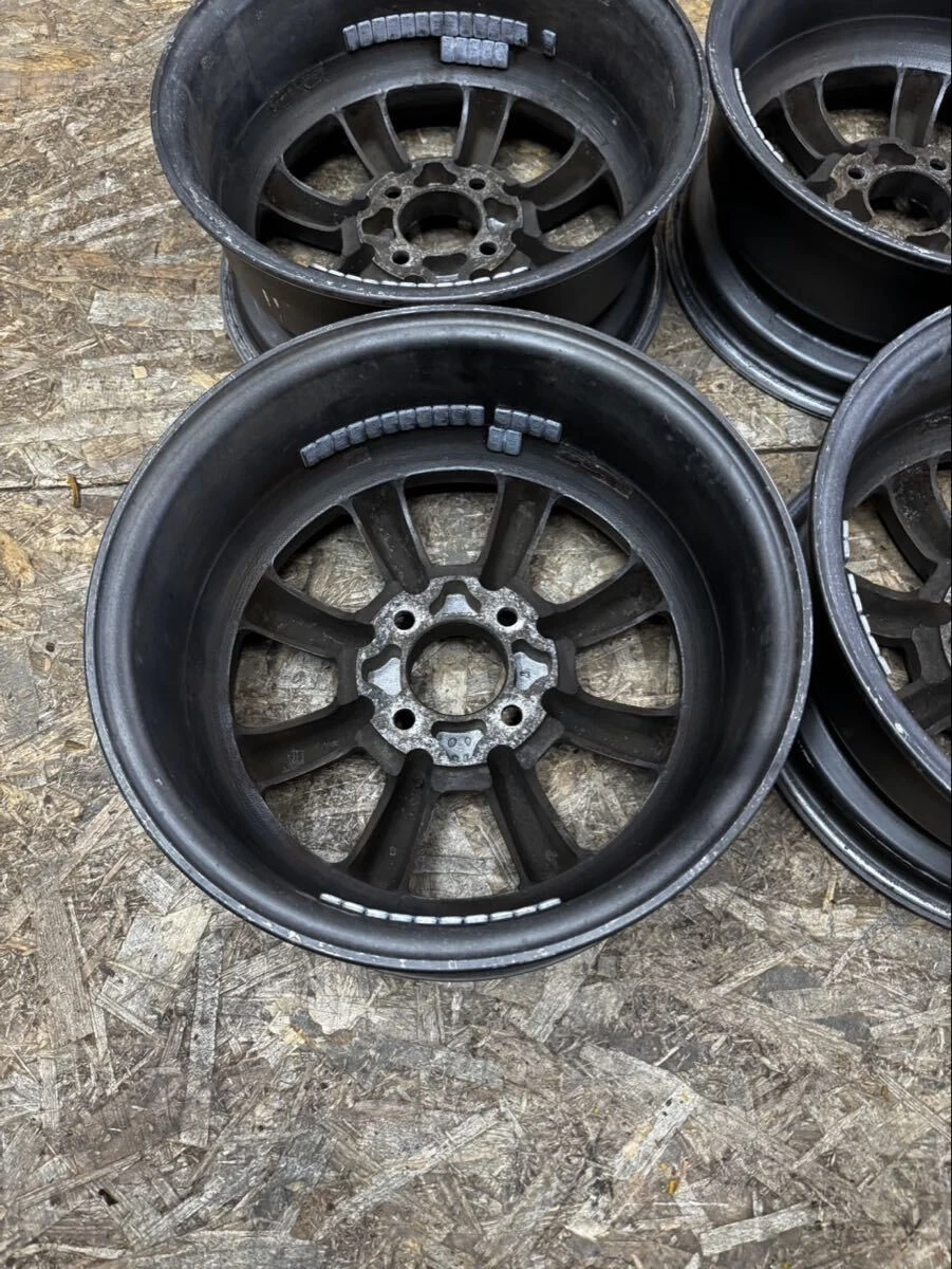 JDM Rare Watanabe Eight-Spoke F8FS 146J+40? PCD100 4-Hole 4H Used Ligh No Tires - Image 7