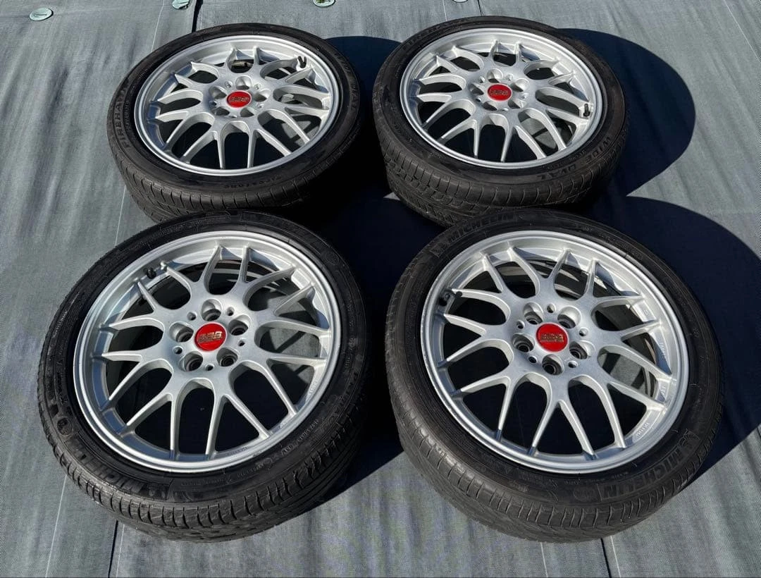 JDM Used BBS RG-R 187J ET55 5H/100 4Book Set No Tires