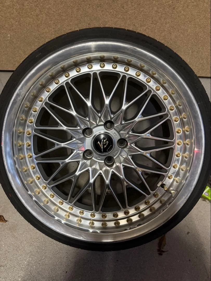 JDM Work VS-XV 4Wheels No Tire 19x9.5+34 10.5+21 5x114.3 Hub73.3 - Image 3